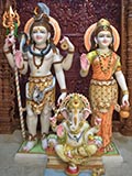 Bhagwan Shri Shankar, Shri Parvatiji and Shri Ganeshji